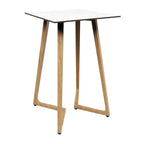Wings Poseur Table - Oak - 70x70cm - 12mm HPL Table Top
