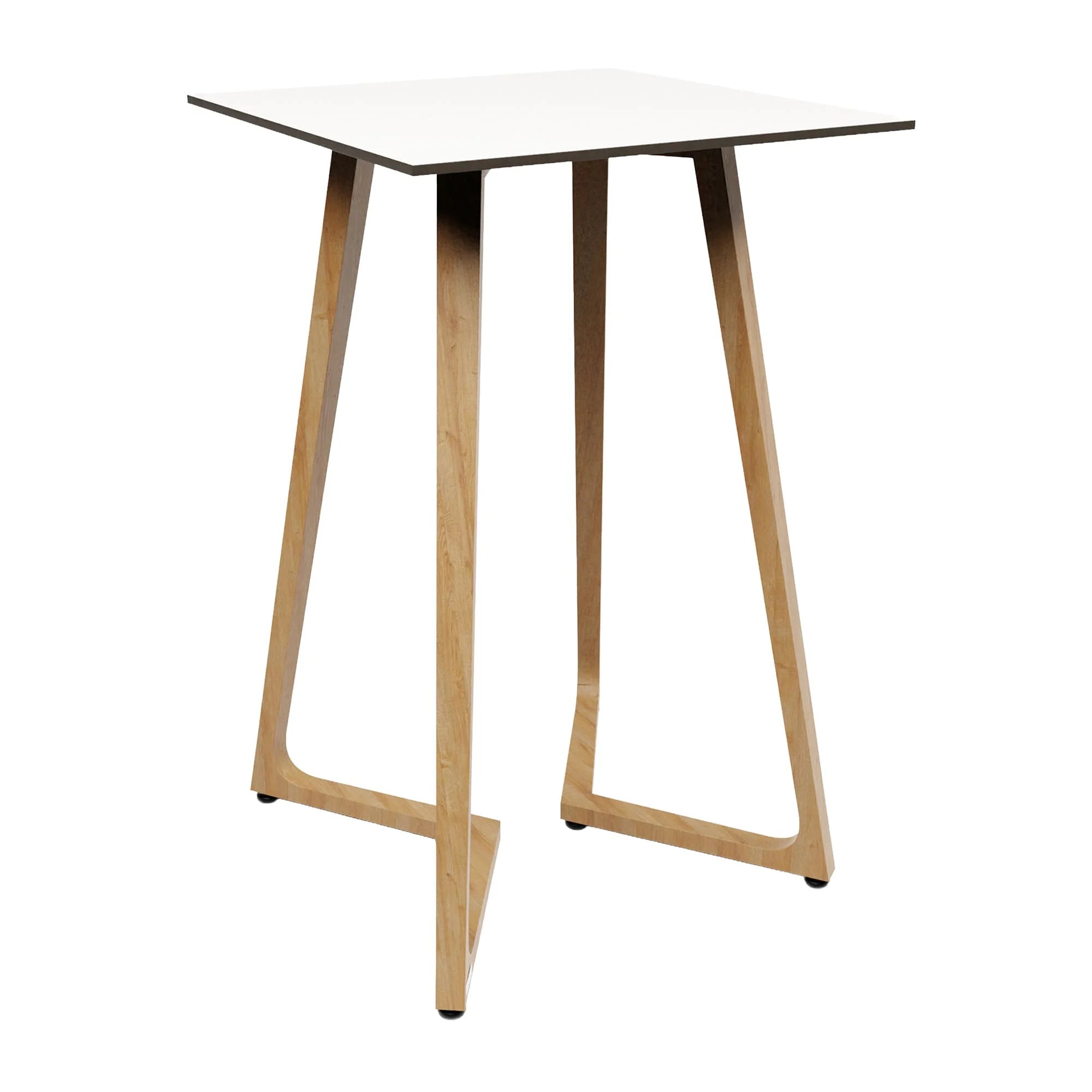 Wings Poseur Table - Oak - 70x70cm - 12mm HPL Table Top