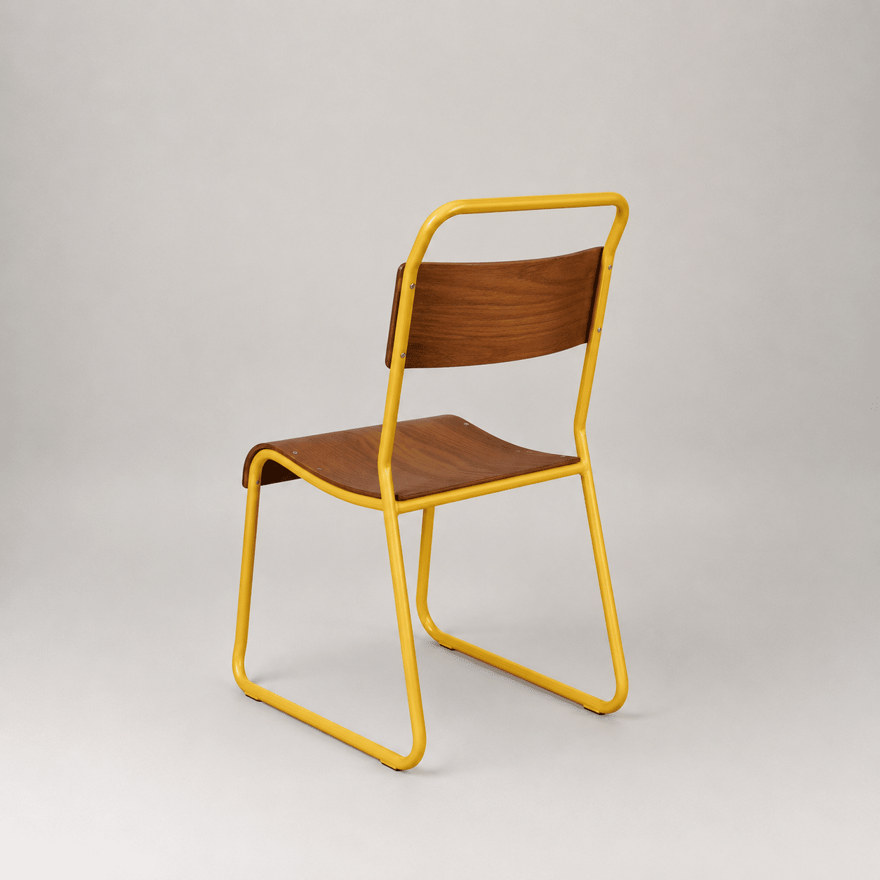 Retro canteen chair – Yellow