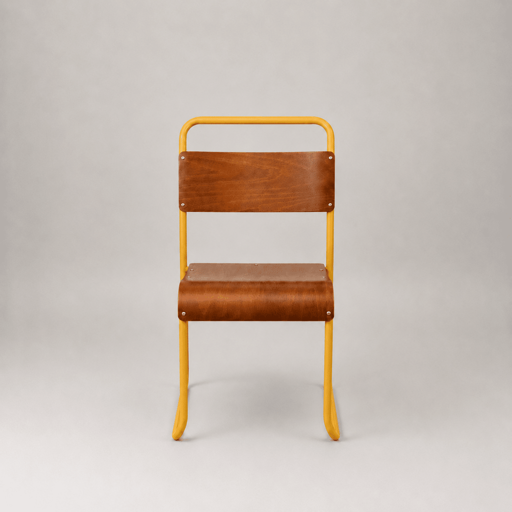 Retro canteen chair – Yellow