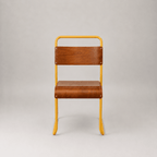 Retro canteen chair – Yellow