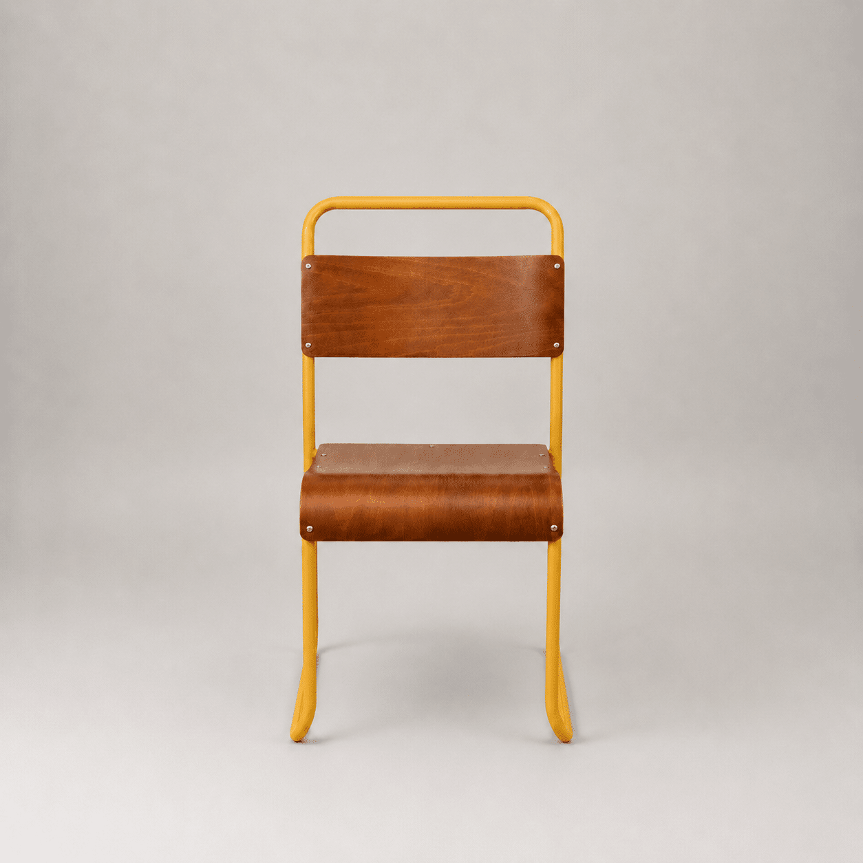 Retro canteen chair – Yellow
