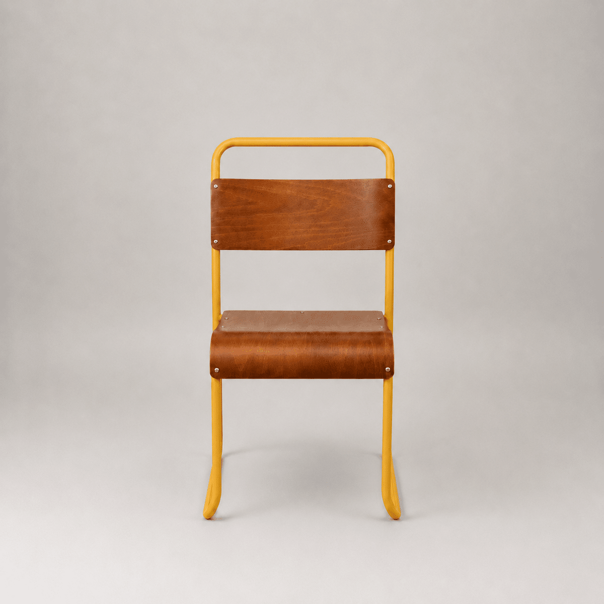 Retro canteen chair – Yellow