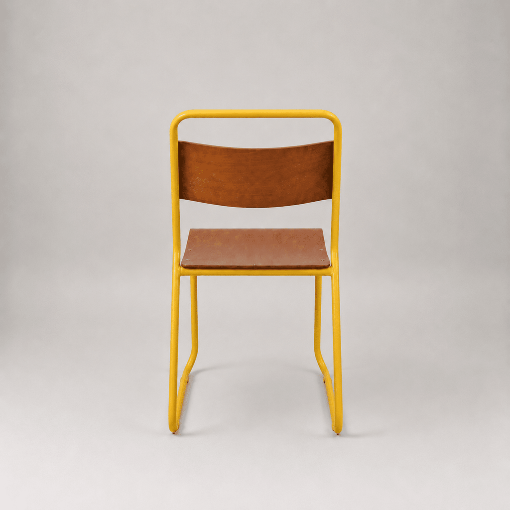 Retro canteen chair – Yellow