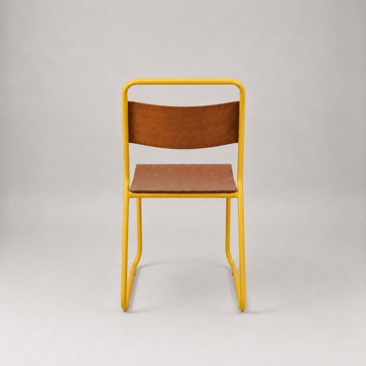 Retro canteen chair – Yellow