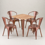 Paris cafe chair with arms – Vintage copper